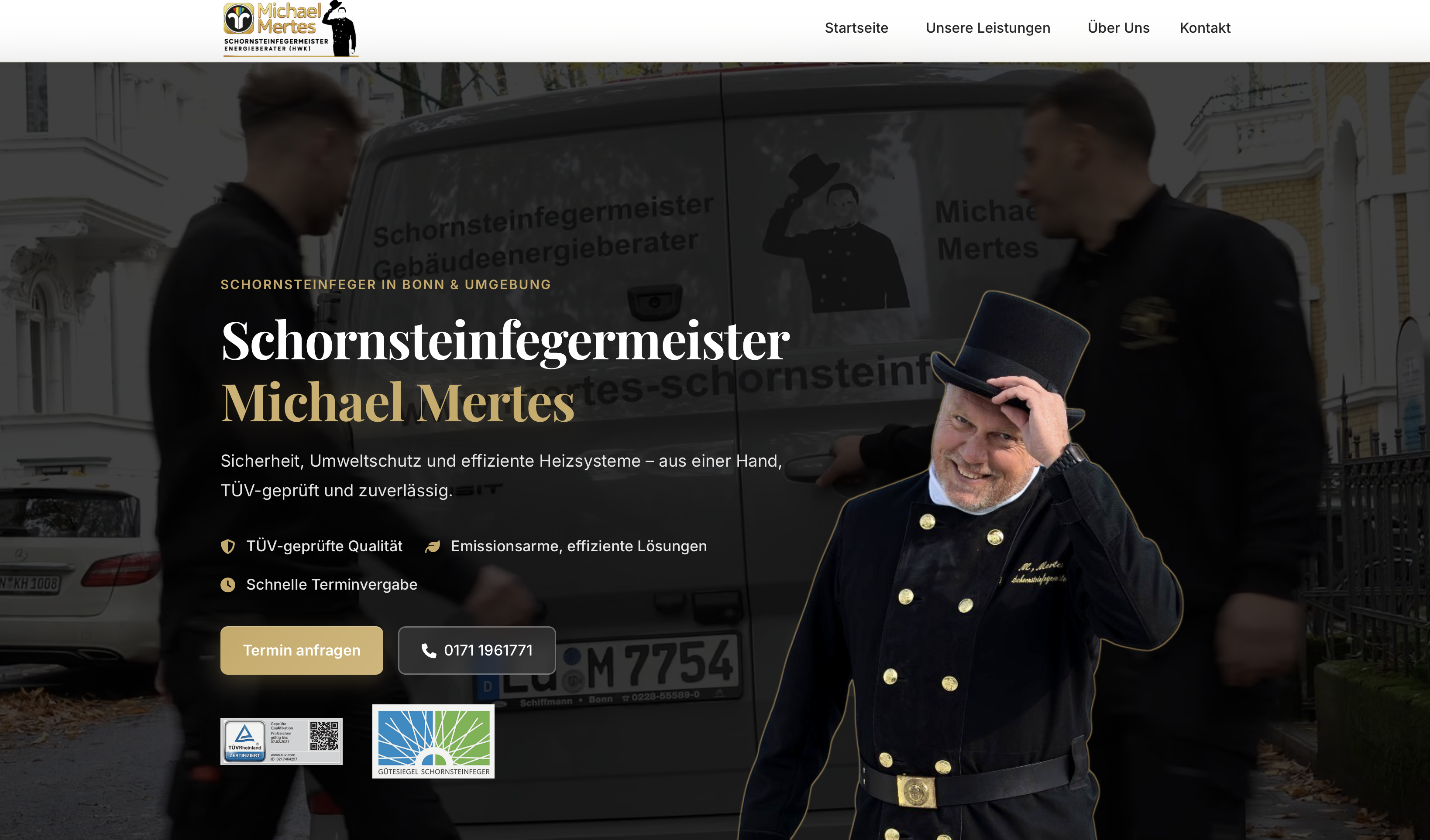 Schornsteinfeger Mertes Website